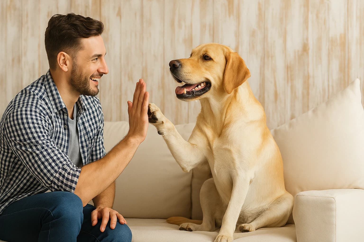 Owner and Dog